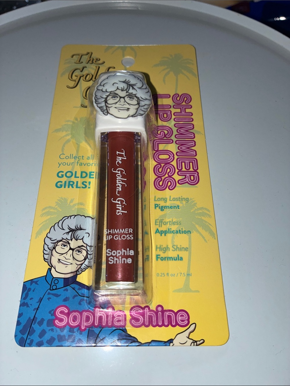 Sophia Shine Shimmer Lip Gloss - Deep Red